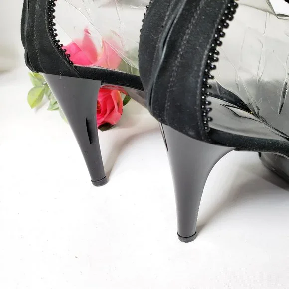 Sergio Rossi Beaded Heels w/ Ankle Straps - Picture 12 of 16